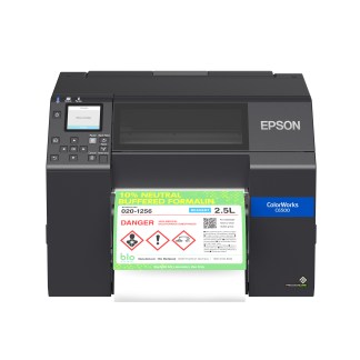 Printer, Epson ColorWorks, C6500P, Matte, 8.00" Wide, Peeler