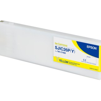 Ink, Epson ColorWorks, C7500, Yellow, Matte, 340mL